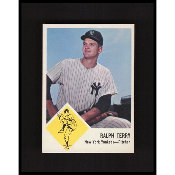 1963 Fleer Ralph Terry #26 New York Yankees Baseball Card