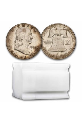 1963 Franklin Half Dollar 20-Coin Roll Avg Circ