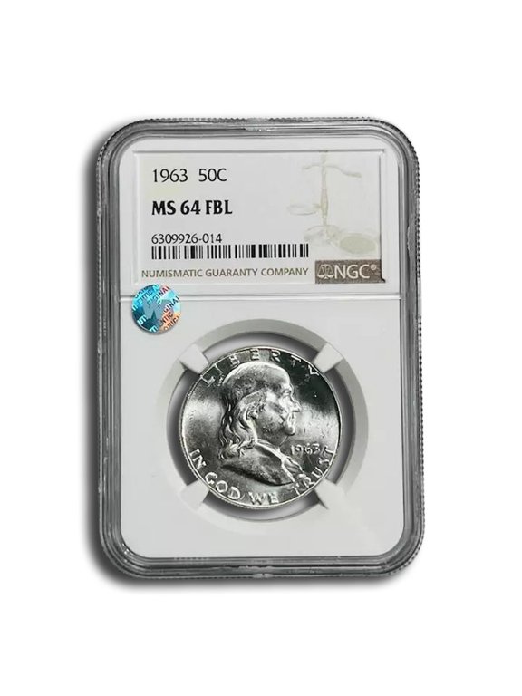 1963 Franklin Half Dollar MS-64 NGC (FBL)