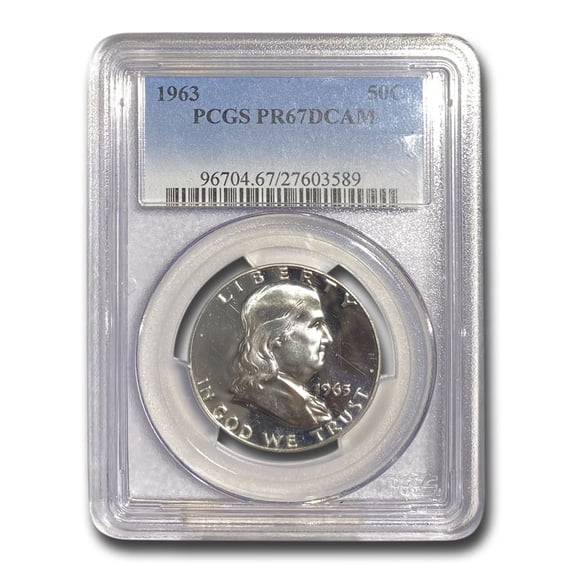 1963 Franklin Half Dollar PR-67 Deep Cameo PCGS