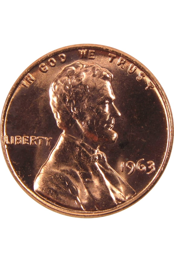 1963 Lincoln Memorial Cent BU Uncirculated Penny 1c Coin
