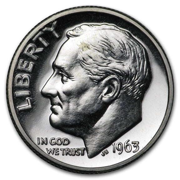 1963 Roosevelt Dime Gem Proof