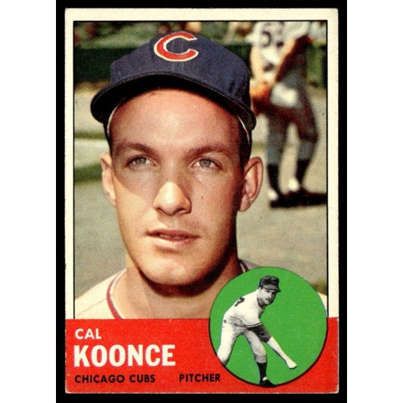 1963 Topps Baseball Card Cal Koonce RC Chicago Cubs #31 EX