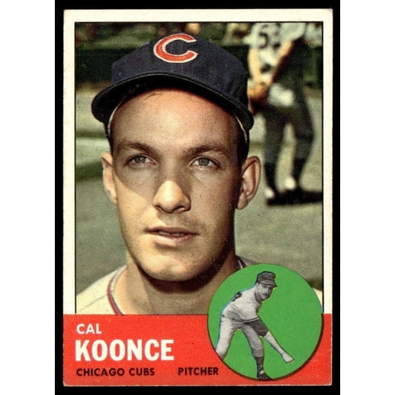 1963 Topps Baseball Card Cal Koonce RC Chicago Cubs #31 EX+