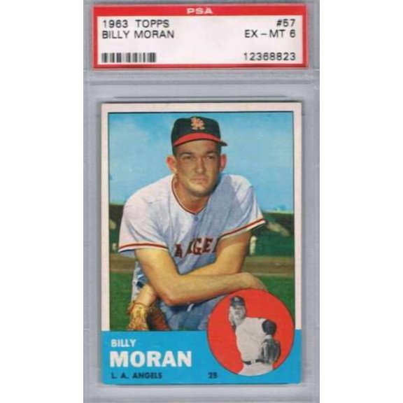 1963 Topps Billy Moran #57 Base Set PSA PSA 6 EX-MT