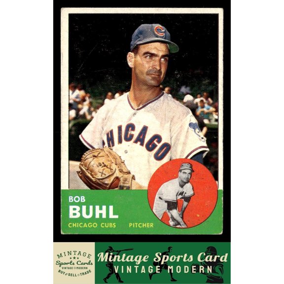 1963 Topps Bob Buhl #175 Chicago Cubs MLB Trading Card