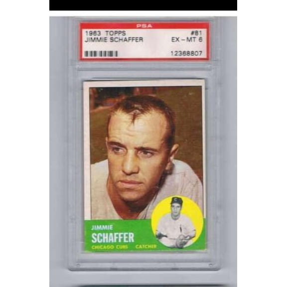 1963 Topps Jimmie Schaffer #81 Base Set PSA PSA 6 EX-MT
