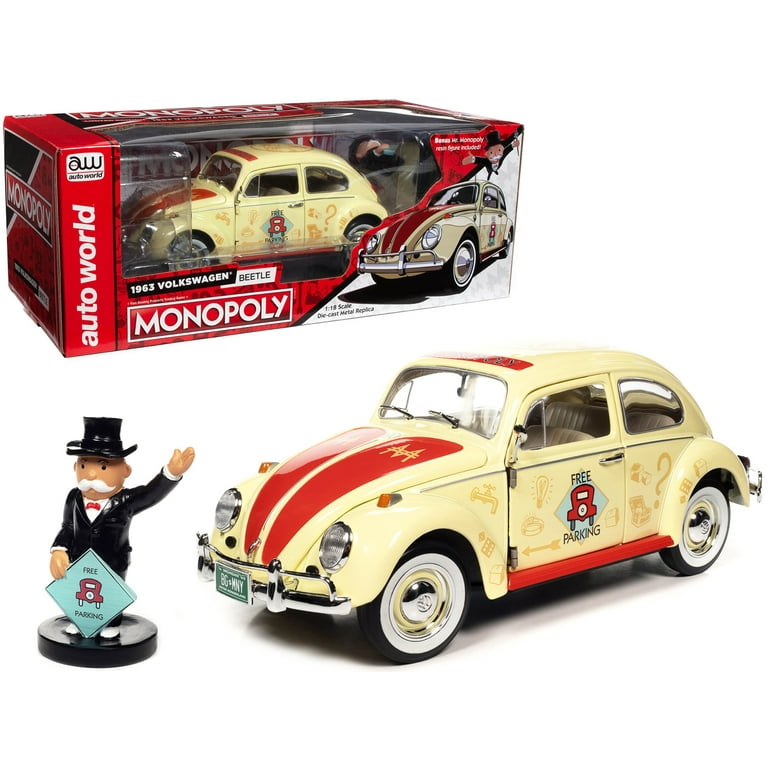 Autoworld 1963 Volkswagen Beetle Monopoly Graphics 1/18 Diecast