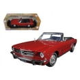 thumbnail image 1 of 1964 1/2 Ford Mustang Convertible Red "Timeless Classics" Series 1/18 Diecast Model Car by Motormax, 1 of 1