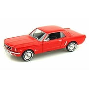 1964 1/2 Ford Mustang Coupe, Red - Welly 22451- 1/24 Scale Diecast Model Toy Car Brand New, but NOT IN BOX