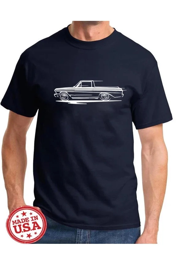 1964 1965 Ford Ranchero Redline Design Tshirt NEW FREE SHIP