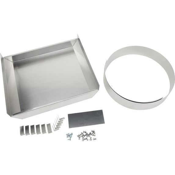 Speedway Motors Aluminum Fan Shroud Kit Includes Adjustable Fan Ring, Brackets and Hardware, Direct Fit Cooling Component with Belt-Driven Fans, Compatible with 64-66 Ford Mustang