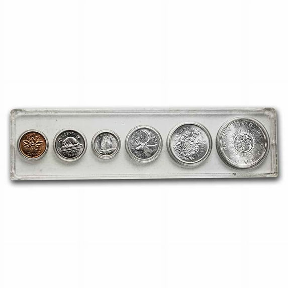 1964 Canada 6-Coin Silver Type Set (1.11 ASW)