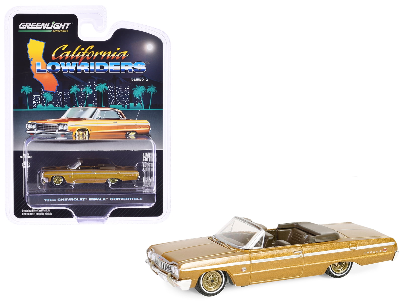 1964 Chevrolet Impala Convertible Lowrider Gold Met w/Gold