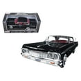 thumbnail image 1 of 1964 Chevrolet Impala Hard Top Black 1/24 Diecast Model Car by Motormax, 1 of 1