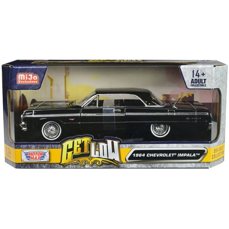 1964 Chevrolet Impala Lowrider Hard Top Black Get Low Series 1/24 