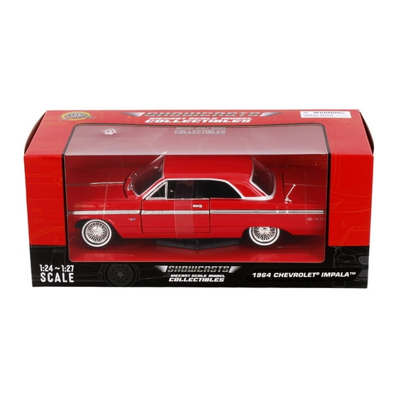 1964 Chevy Impala Hardtop, Red - Showcasts 77259R - 1/24 Scale Diecast Model Car