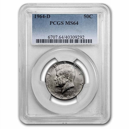 1964-D Kennedy Half Dollar MS-64 PCGS