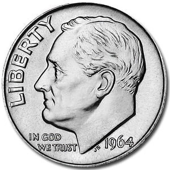 1964 Roosevelt Dime BU