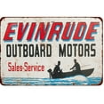 thumbnail image 1 of 1964 Evinrude Outboard Motors reproduction metal sign SIZE: 12" x 16", 1 of 4