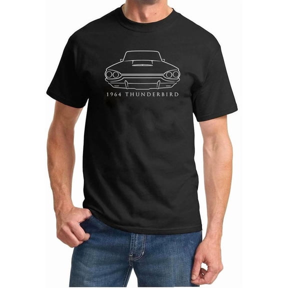 1964 Ford Thunderbird Classic Front End Design Tshirt NEW