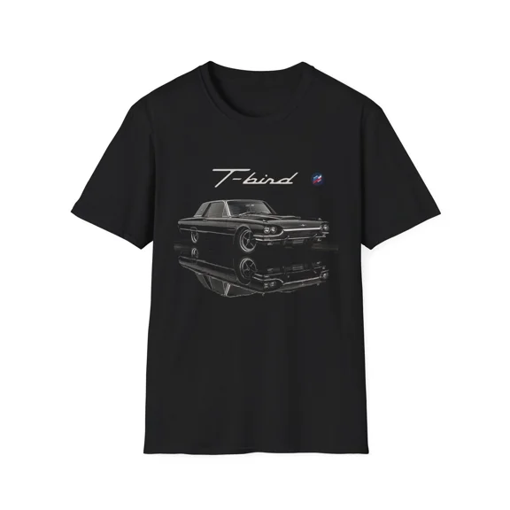 1964 Ford Thunderbird T-Bird Shirt – Classic Black Muscle Car Graphic Tee