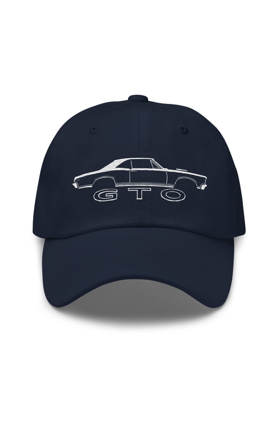 1964 GTO Dad hat for American Muscle Car Owners Enthusiasts Cap (Navy)