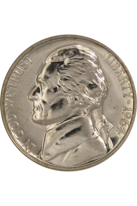 1964 Jefferson Nickel 5 Cent Piece Choice Proof 5c US Coin Collectible