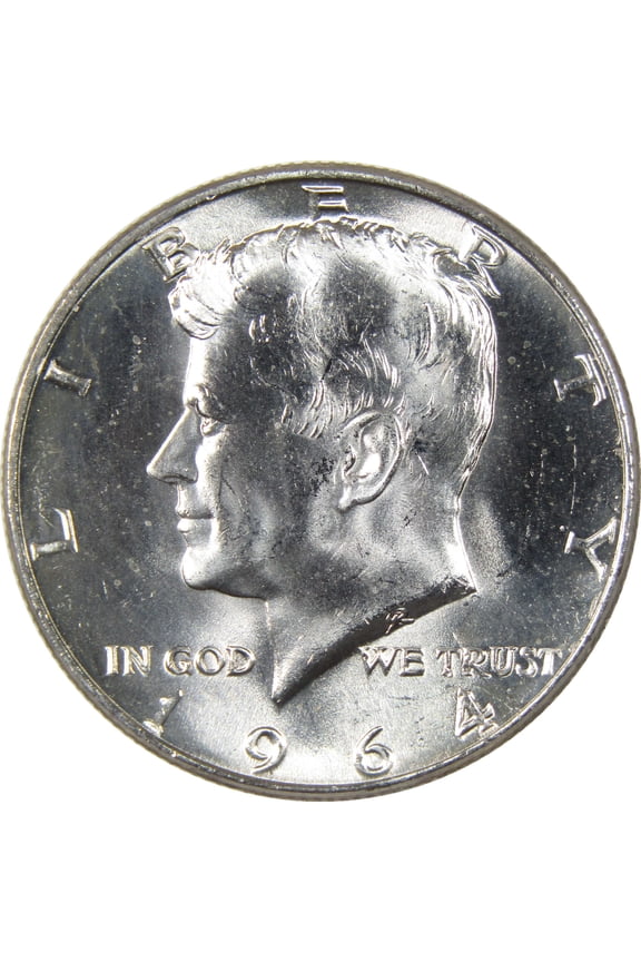 1964 Kennedy Half Dollar Uncirculated Silver 50c Coin