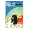 thumbnail image 1 of 1964 Monaco Grand Prix - Ferrari 156 F1 - Vintage Racing Poster by Michael Turner - 8 x 12 inch Vintage Metal Tin Sign, 1 of 4