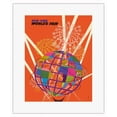 thumbnail image 1 of 1964 New York World’s Fair - The Unisphere Globe - Vintage Travel Poster by David Klein c.1964 - Fine Art Rolled Canvas Print 11in x 14in, 1 of 4