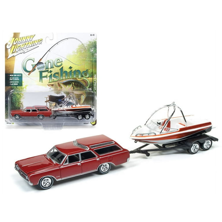 1964 Oldsmobile Vista Cruiser w/Fishing Boat & Trailer (Black) – Heartland  Diecast & Promotions, LLC