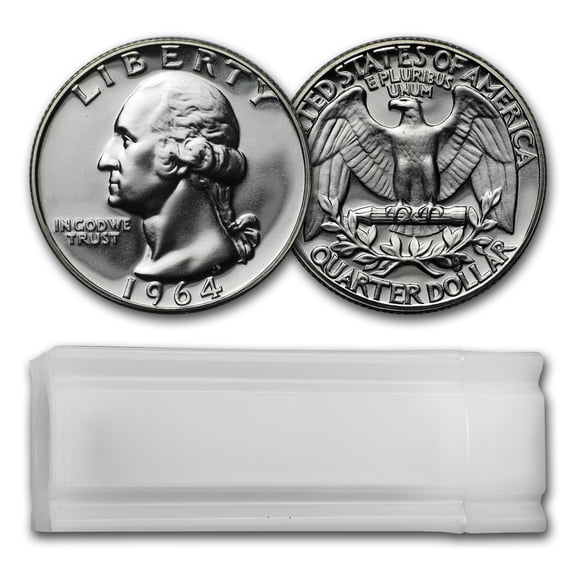 1964 Proof Washington Quarter 40-Coin Roll
