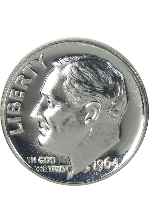 1964 Roosevelt Dime Choice Proof Silver 10c Coin