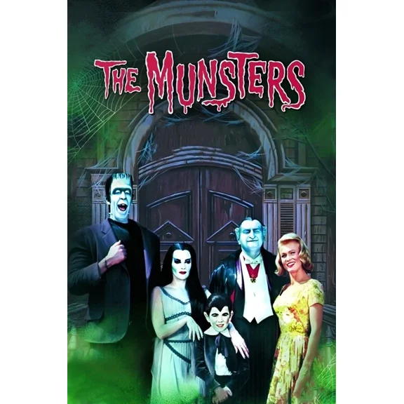 1964 The Munsters Poster Herman Munster Lily Eddie Grandpa Dracula UNFRAMED PAPER POSTER