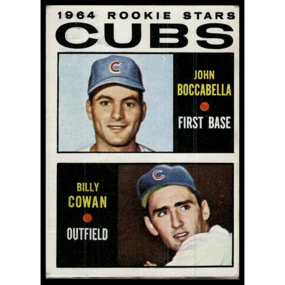 1964 Topps Cubs Rookie Stars John Boccabella Billy Cowan #192 RC Baseball Card