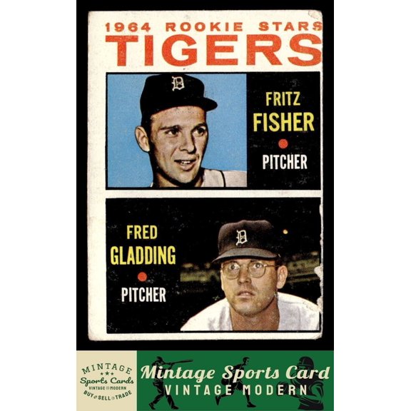 1964 Topps Detroit Tigers 1964 Rookie Stars Fritz Fisher Fred Gladding #312 RC