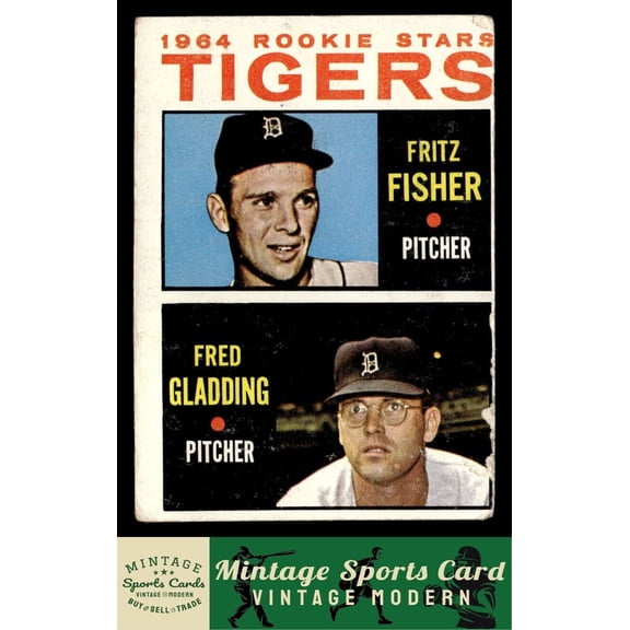 1964 Topps Tigers 1964 Rookie Stars (Fritz Fisher / Fred Gladding) #312 RC