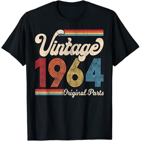 1964. Vintage 1964 Birthday Gift Men Women. Born Made 1964 T-Shirt