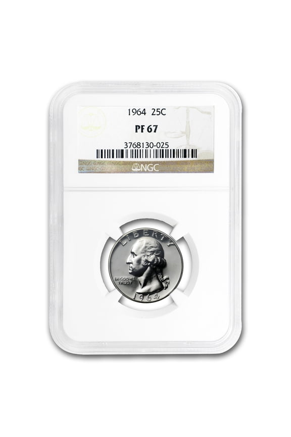 1964 Washington Quarter PF-67 NGC