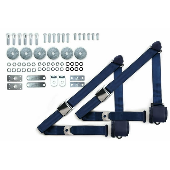 1965-1973 Ford Mustang Shoulder Seatbelt Kit Bucket Seat Aviation