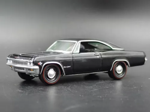 1965 65 CHEVY CHEVROLET IMPALA SS 409 BLACK 1:64 SCALE DIORAMA DIECAST MODEL CAR