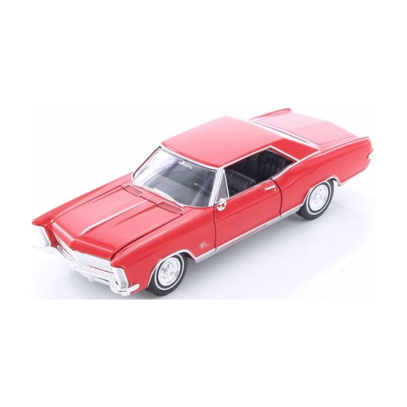 1965 Buick Riviera Grand Sport Hard Top, Red - Welly 24072/4D - 1/24 Scale Diecast Model Toy Car (Brand New but NO BOX)