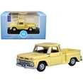 thumbnail image 1 of 1965 Chevrolet C10 Stepside Pickup Truck Yellow 1/87 (HO) Scale Diecast Model Car by Oxford Diecast, 1 of 4