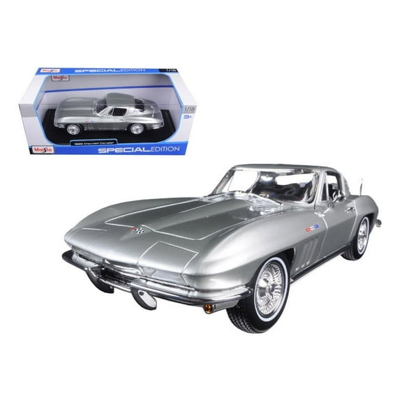 1965 Chevrolet Corvette Silver "Special Edition" 1/18 Diecast Model Car by Maisto