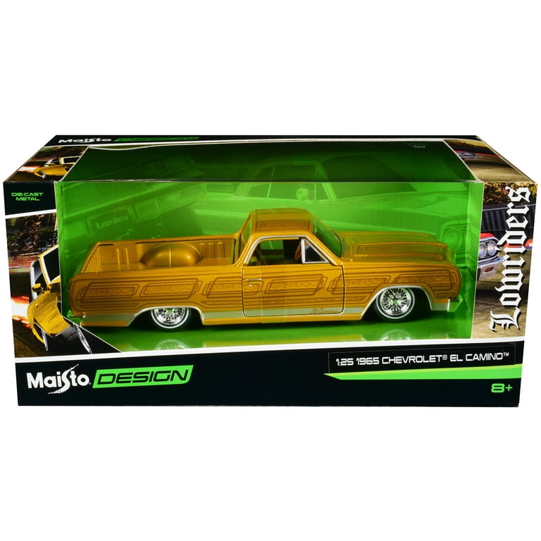 No536 ミニカー1/18箱無し CHEVROLET EL CAMINO SS 1970 Chevrolet El Camino SS Black with White Stripes Muscle