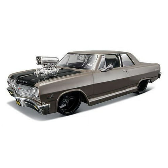 1965 Chevrolet Malibu SS Grey "Classic Muscle" 1/24 by Maisto 31138