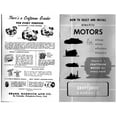 thumbnail image 1 of 1965 Craftsman How to Select and Install Electric Motors Instructions REPRINT, 1 of 1