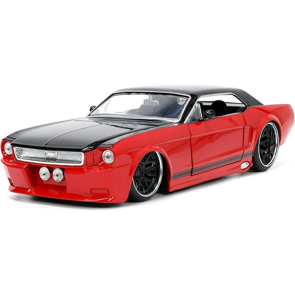 1965 Custom Red and Black Bigtime Muscle Series 1/24 Diecast Model Car by Jada 34202(Selections May Vary)