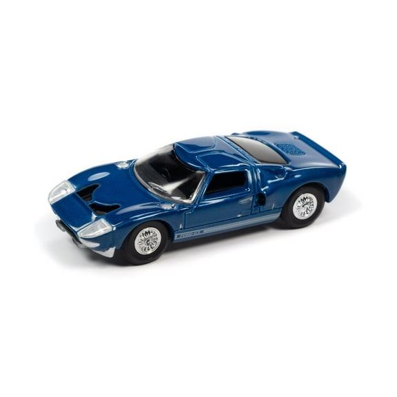 1965 Ford GT40 MK1, Blue - Auto World AWSP107/24B - 1/64 Scale Diecast Model Car